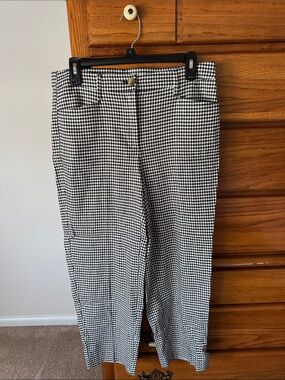 J. Jill Black and White Gingham Pants
